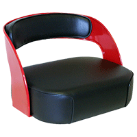 UT5480    Seat Assembly with Frame---Black Vinyl